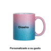 Taza escarchada degradada 11 oz rosado-celeste