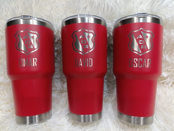 Tumbler térmico acero inox. 30 oz rojo - Image 3