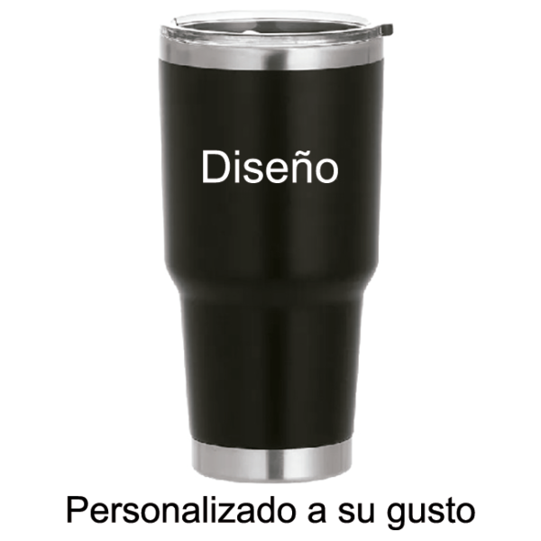 Tumbler térmico acero inox. 30 oz negro