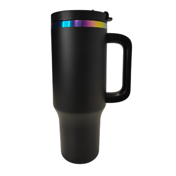 Tumbler térmico negro tornasol-acero inox. 40 onzas - Image 2