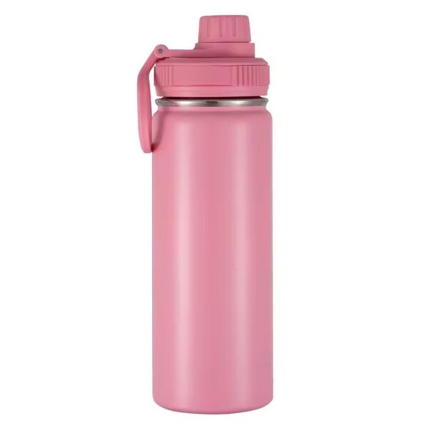 Botella térmica rosada acero inox. con tapa multiusos 32 onz - Image 2