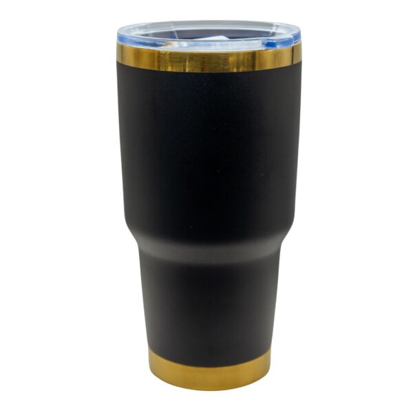 Tumbler térmico acero inox. 30 oz negro dorado - Image 2